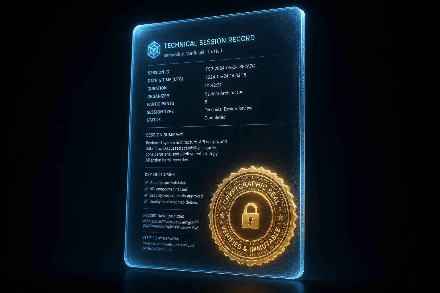What Information Belongs in the Session Record?